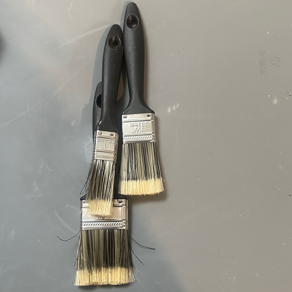 3 new paint brushes